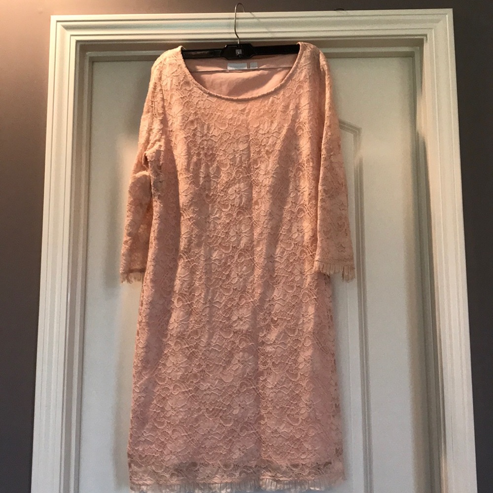 Blush Lace Dress